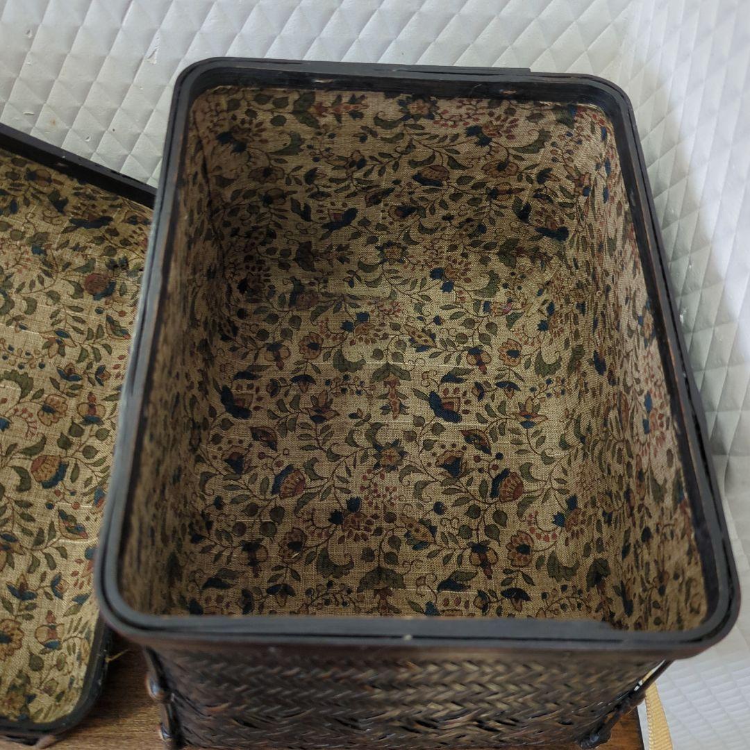 御所籠　茶籠　古代裂　セット いろいろ一式　野立て　茶道具　茶道