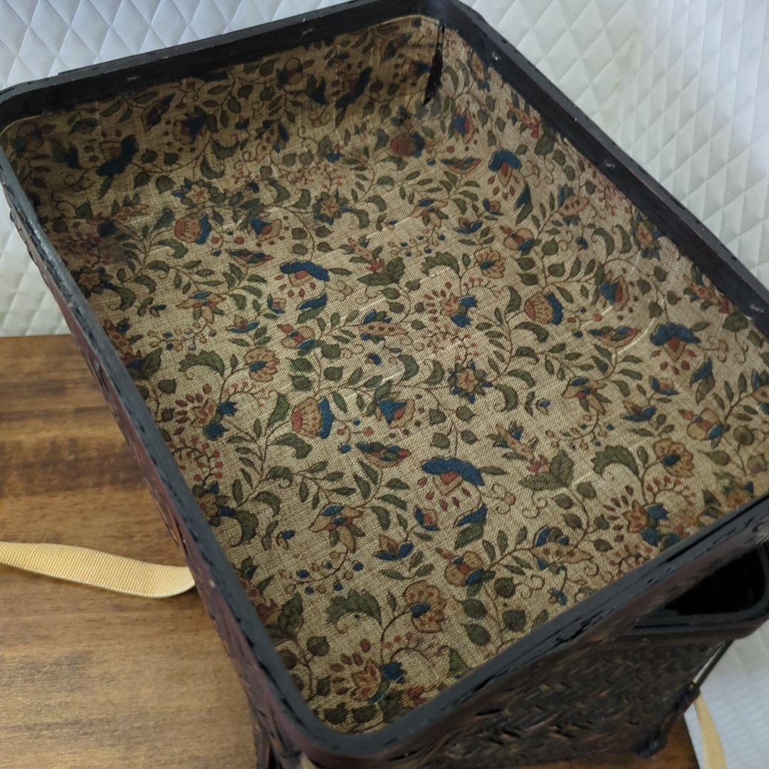 御所籠　茶籠　古代裂　セット いろいろ一式　野立て　茶道具　茶道