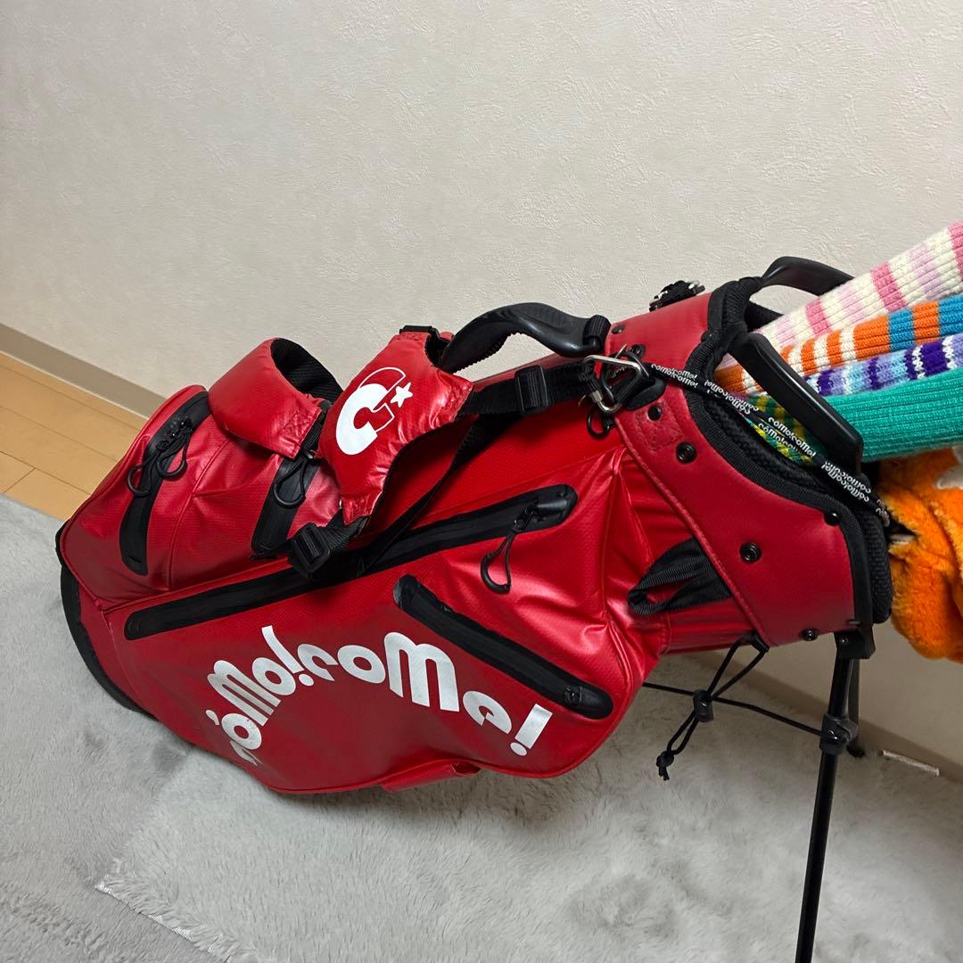 スタンド式キャディバッグ、ヘッドカバー、アイアンカバーセット　コモコーメ