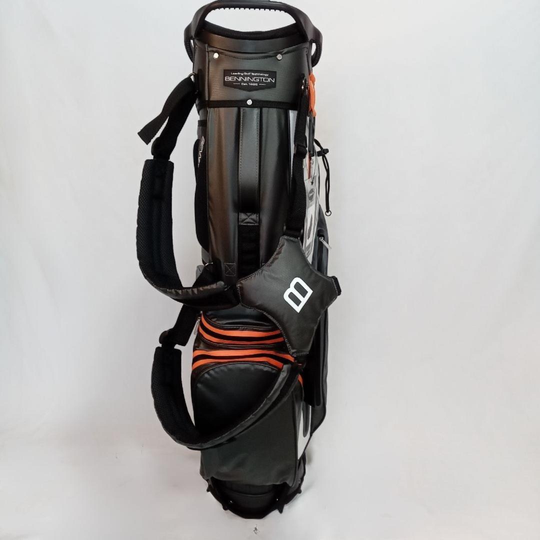 ベニントン ZONE １４分割 スタンド式キャディバック ダークグレー ホワイト