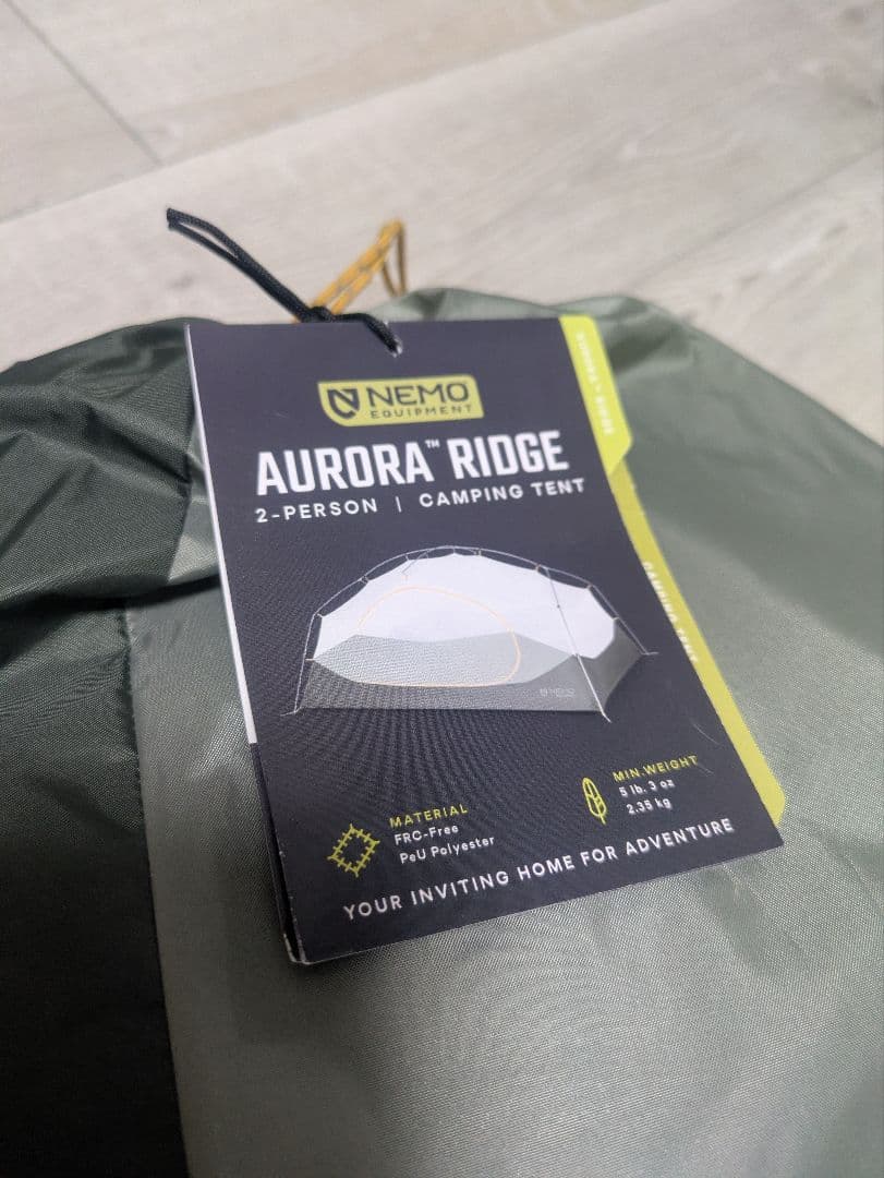 新品未使用品　NEMO AURORA® RIDGE 2P テント