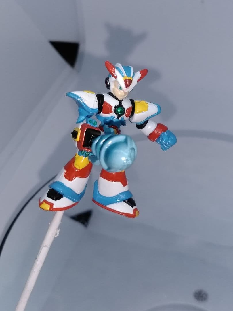 【希少品】ロックマンX フィギュア 消しゴム ロックマンX3フルアーマ 塗装品