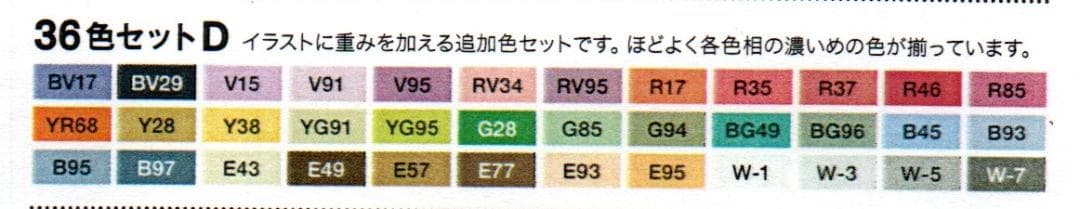 コピックチャオ 36D ケースなし　コピック