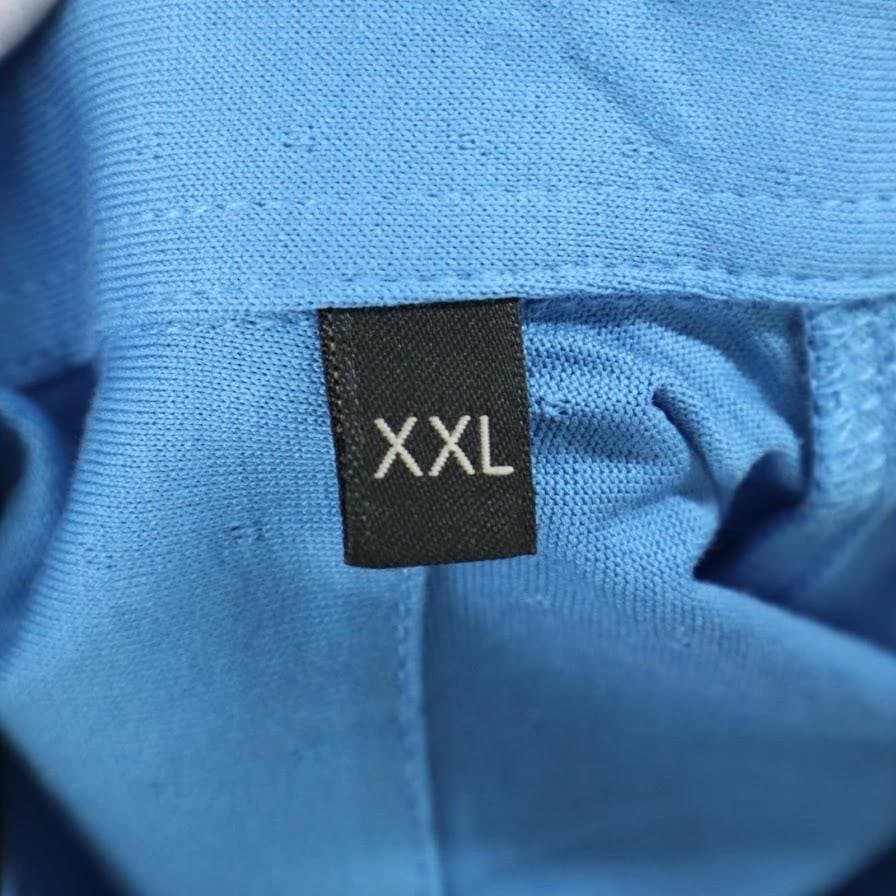 【新品】Z ZEGNA ゼニア ポロシャツ XXL　ブルー メッシュ切替　テニス