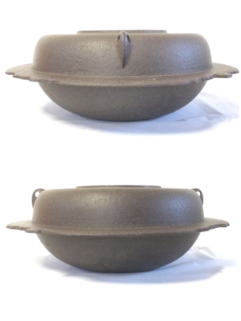 茶釜 肩七宝地紋 透木釜 釜師 佐藤清光 供箱付 銅蓋釜環付 YB2 茶道具