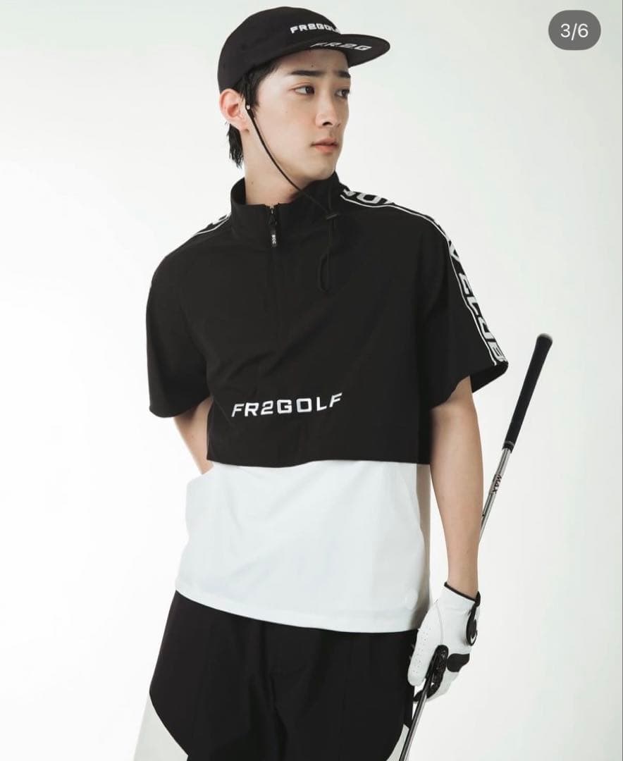 #FR2GOLF ロゴ刺繍入り チンストラップ付き ナイロンキャップ