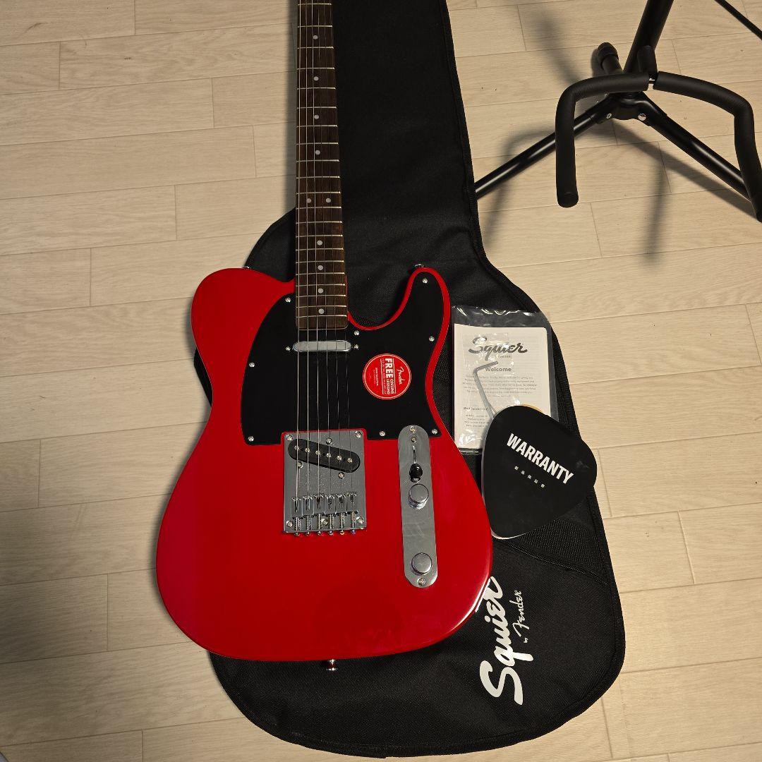 は*ち様 （超美品）スクワイアテレキャスレッド