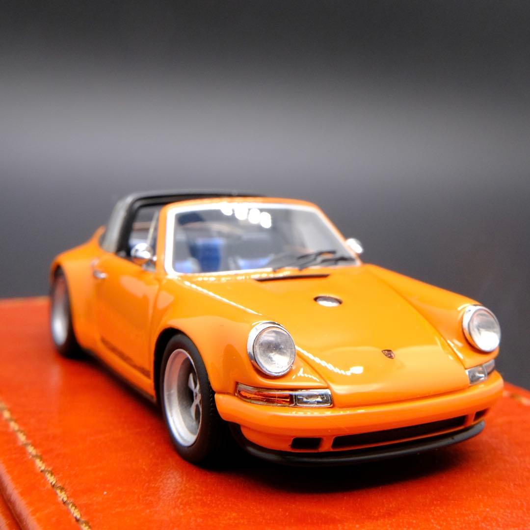 ポルシェ 911 オレンジ ミニカー MAKEUP 1/64