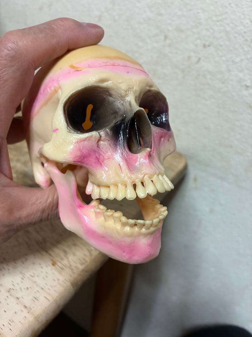 ビンテージ 60s スカル　髑髏　骸骨　死神　ハロウィン　ホラー　レトロ