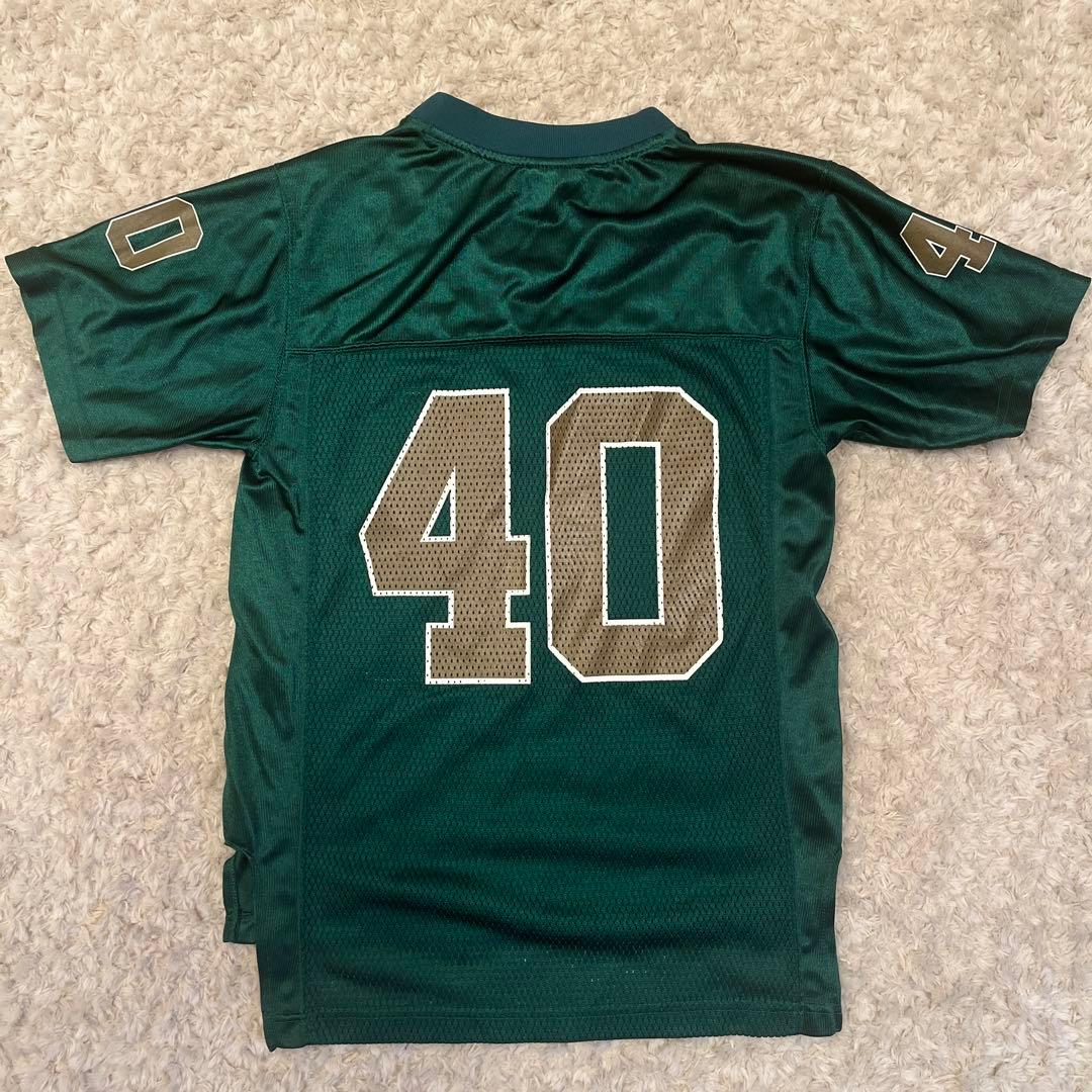 【美品】アディダス　ノートルダム大学　アメフトゲームシャツ　キッズMサイズ