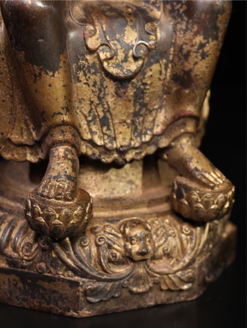 純銅　仏像「釈迦牟尼仏」