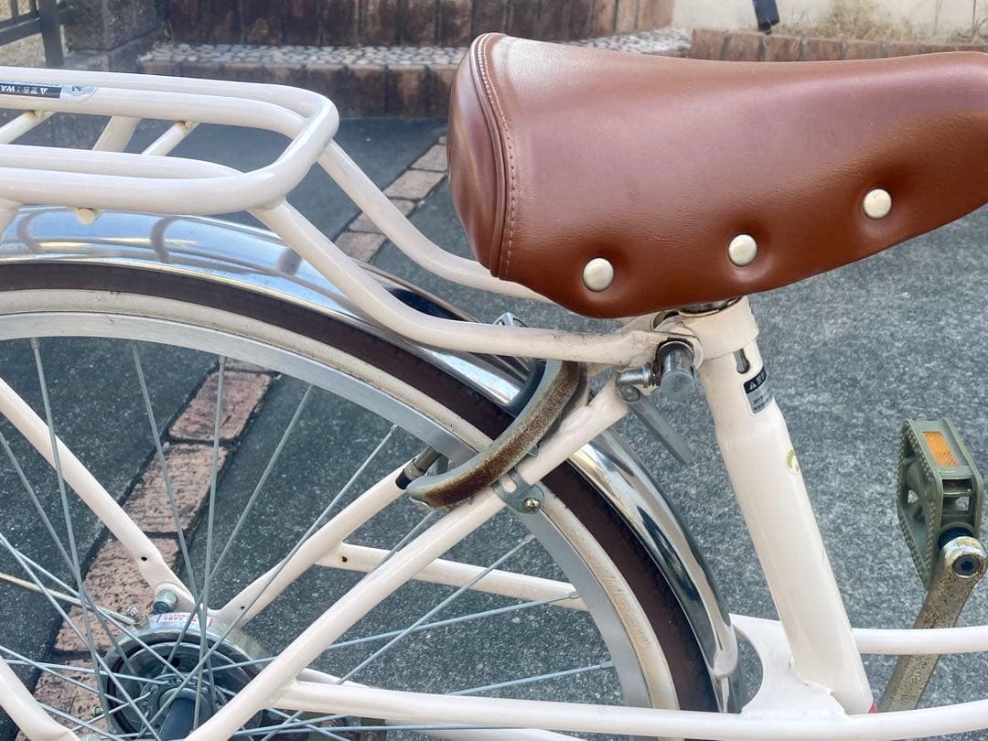 す*ち様 24インチ　シティサイクル ベージュ