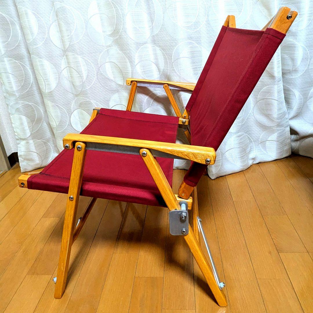 カーミットチェア　ワイド　バーガンディ　レッド