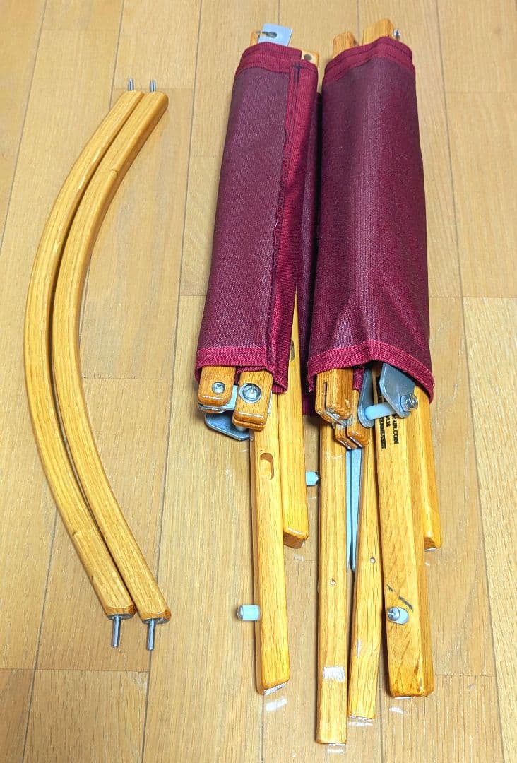 カーミットチェア　ワイド　バーガンディ　レッド