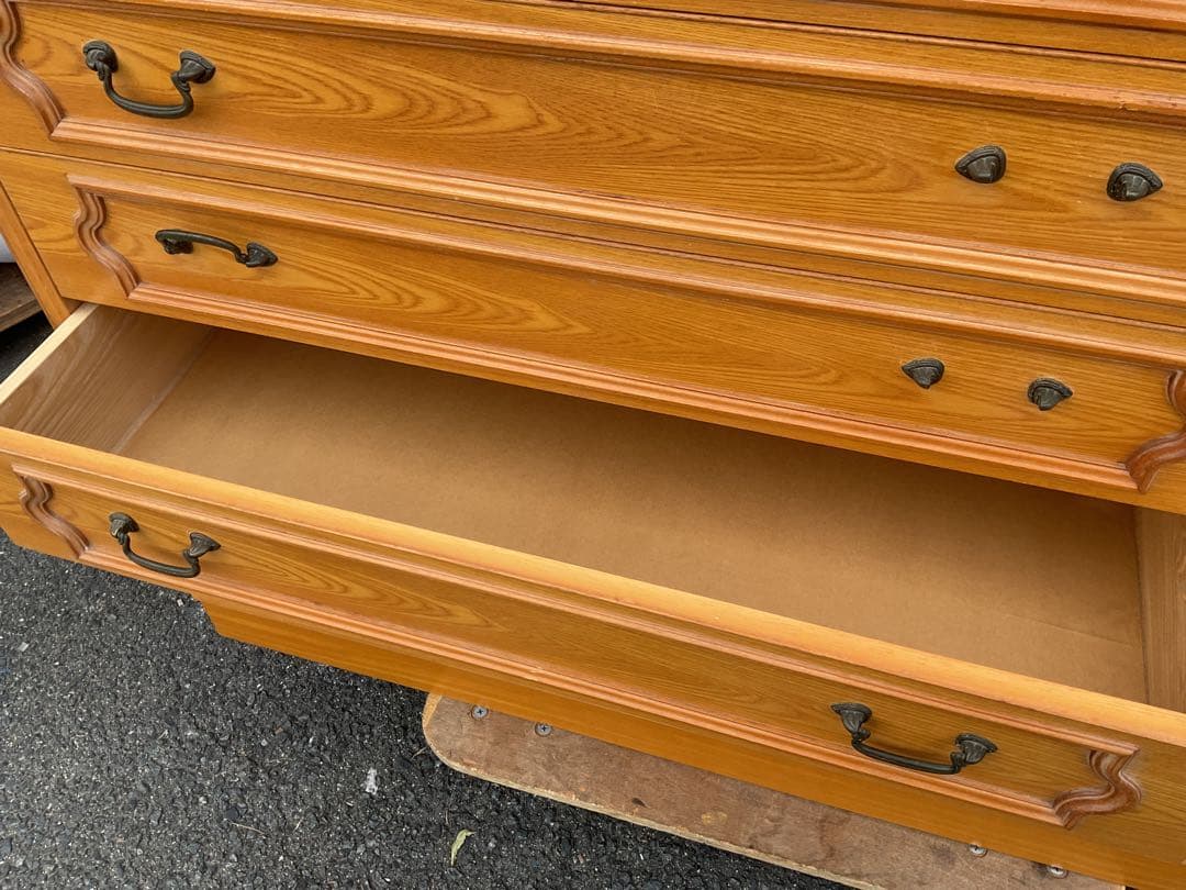 昭和レトロ 宮島型 135幅 洋服箪笥 大型収納 タンス