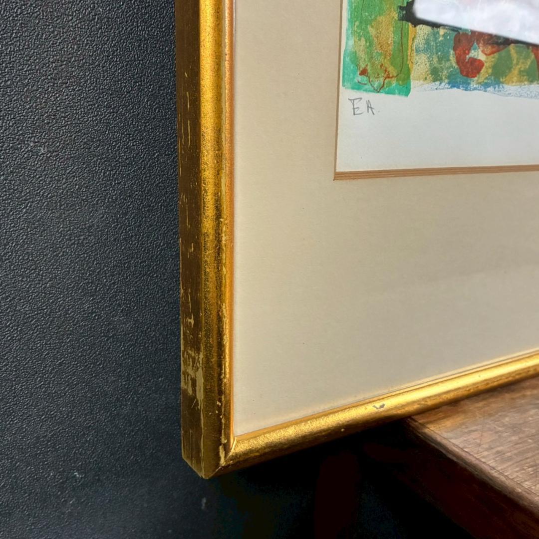 ポール・アイズピリ「パイナップルのある静物」リトグラフ 直筆サイン入 人気画家