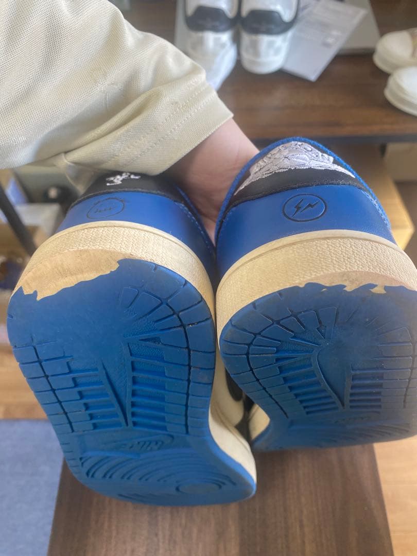 NIKE AJ1 LOW TS × FRAGMENT 27.0cm