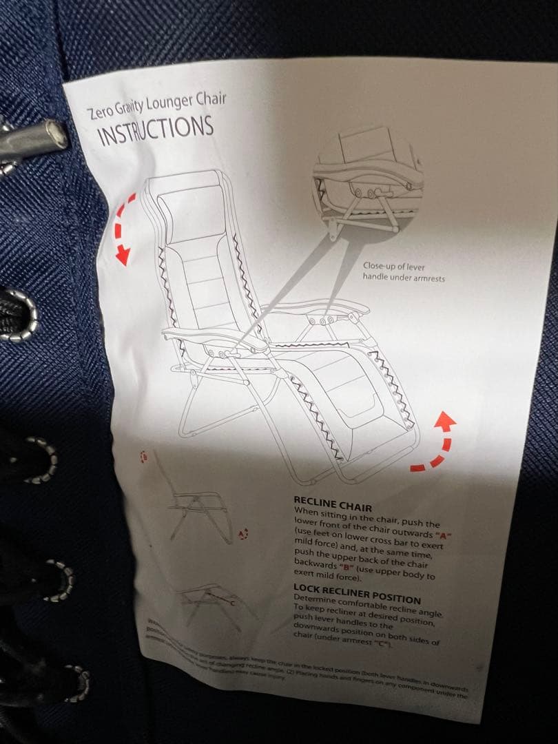 TIMBER RIDGE リクライニングチェア 折りたたみ