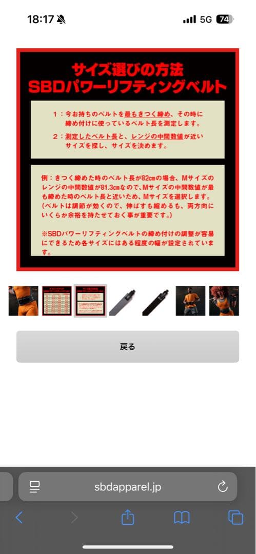 たっかSBD パワーリフティングベルト Forge13mm Mサイズ