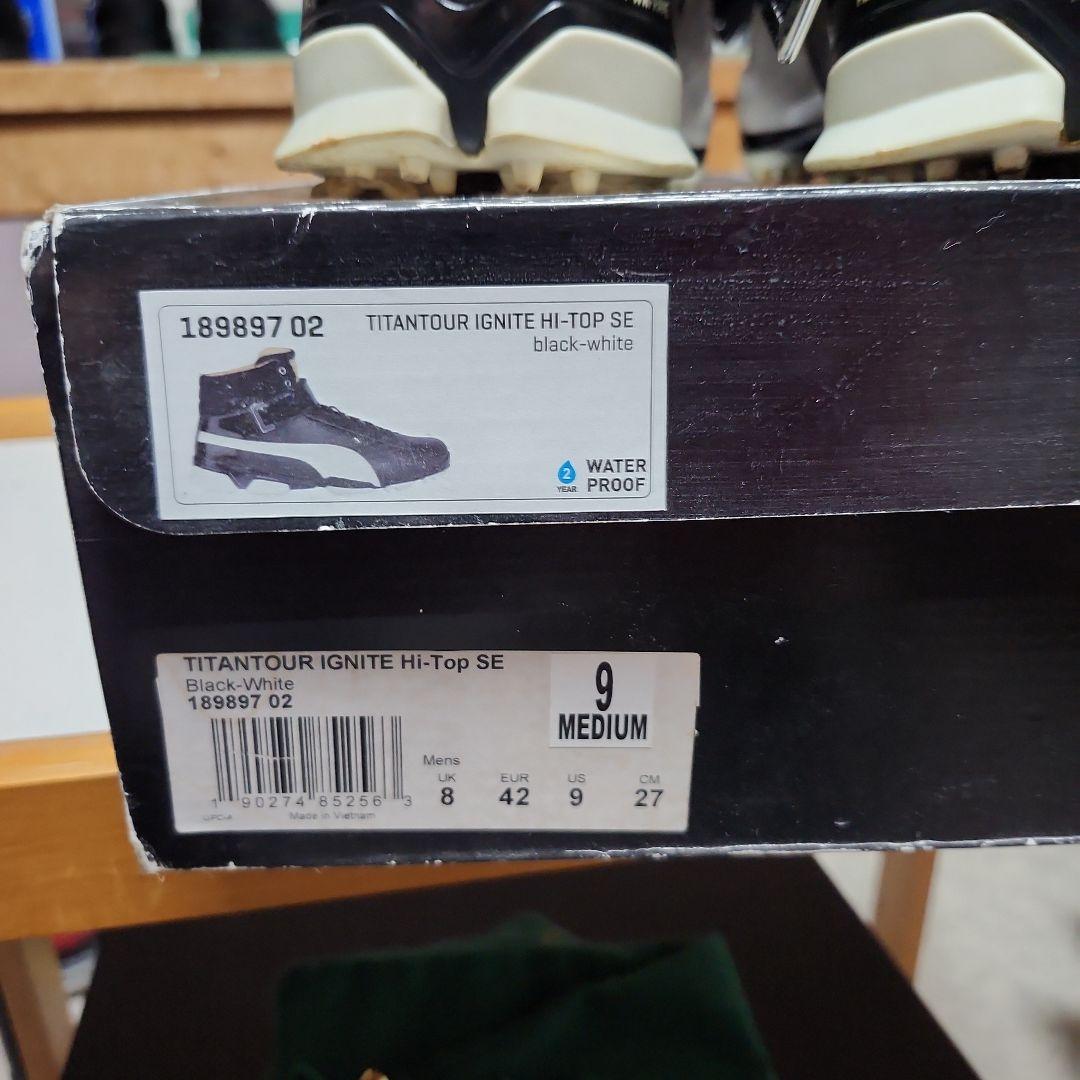 PUMA　ハイカット　ゴルフシューズ　黒