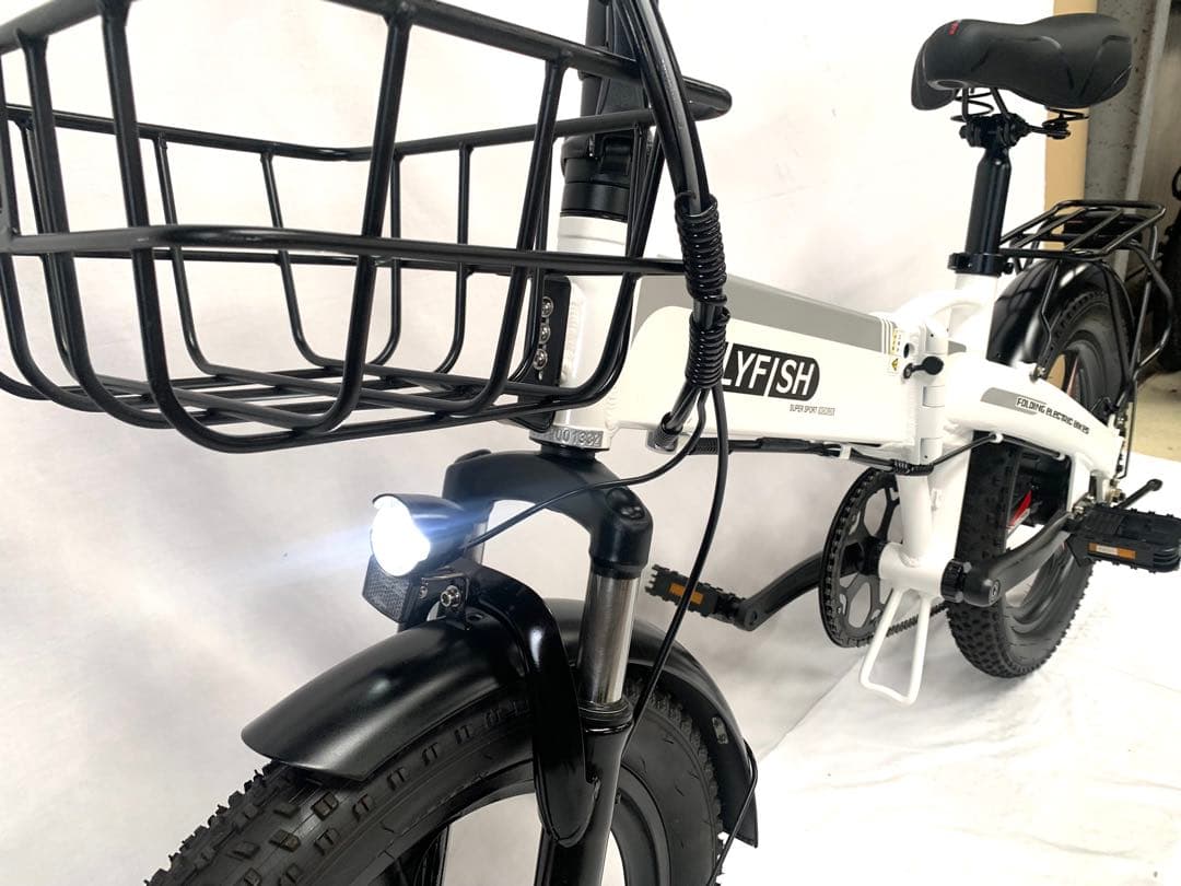T尃用 FLYFISH ディスク式MTB折り畳み電動自転車BIKES 動作確認済