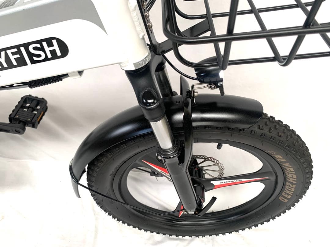 T尃用 FLYFISH ディスク式MTB折り畳み電動自転車BIKES 動作確認済