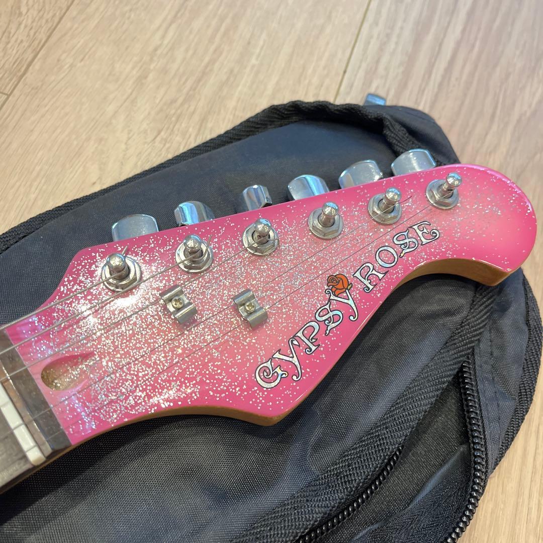 gypsy roseエレキギター/ピンクラメ/初心者向け