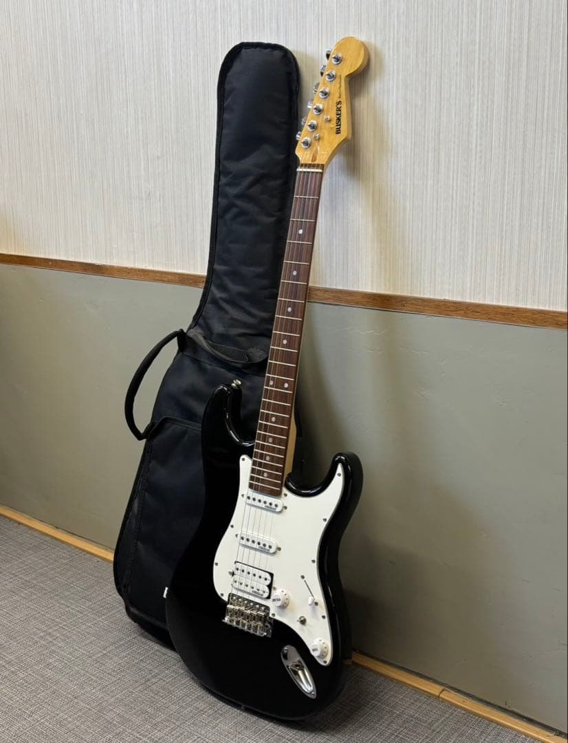 BUSKER'S BST-2H エレキギター ストラトタイプ 黒 バスカーズ