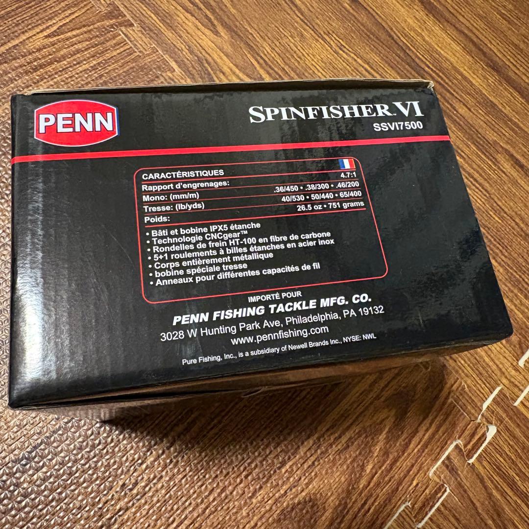 ペン　リール スピンフィッシャー PENN Spinfisher Ⅵ 7500