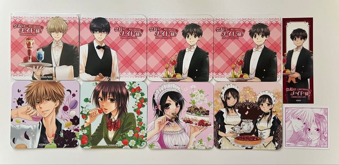 会長はメイド様！　カフェ　特典　コースター　クリアしおり