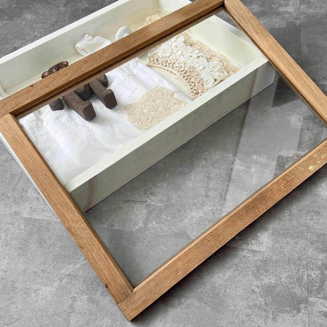 コレクションケース ガラスケースフレンチアンティーク アンティークレースまとめて