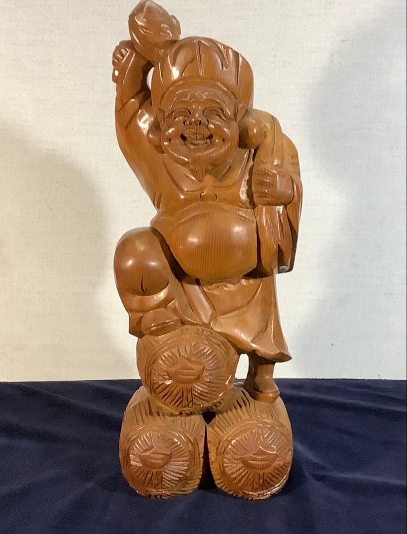 大黒天　木彫　置物