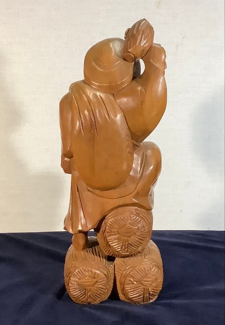 大黒天　木彫　置物