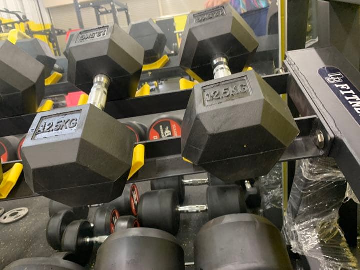 ラバーヘックス  ダンベル12.5kg から20kg