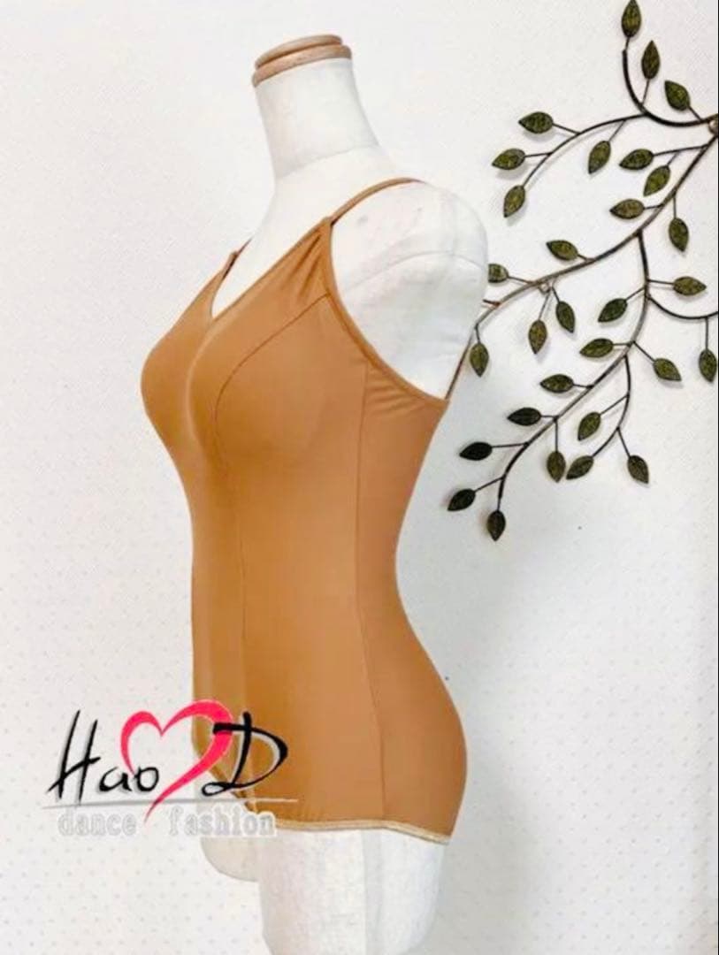 新品★ラテンタン★M★レオタード★胸パット付きインナー★バレエ