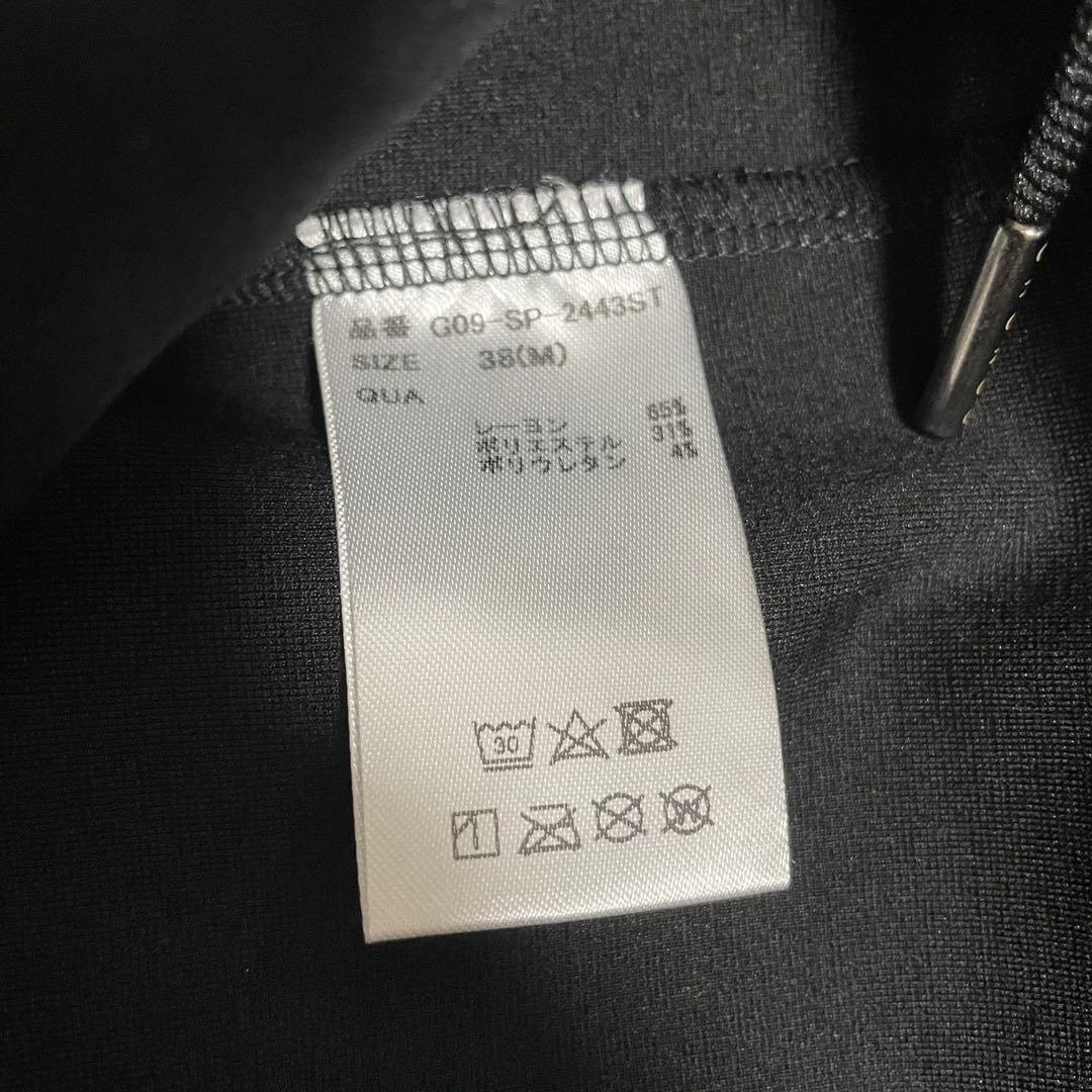 CRONOS ブラック スリムフィット 黒パンツ　ゴルフ