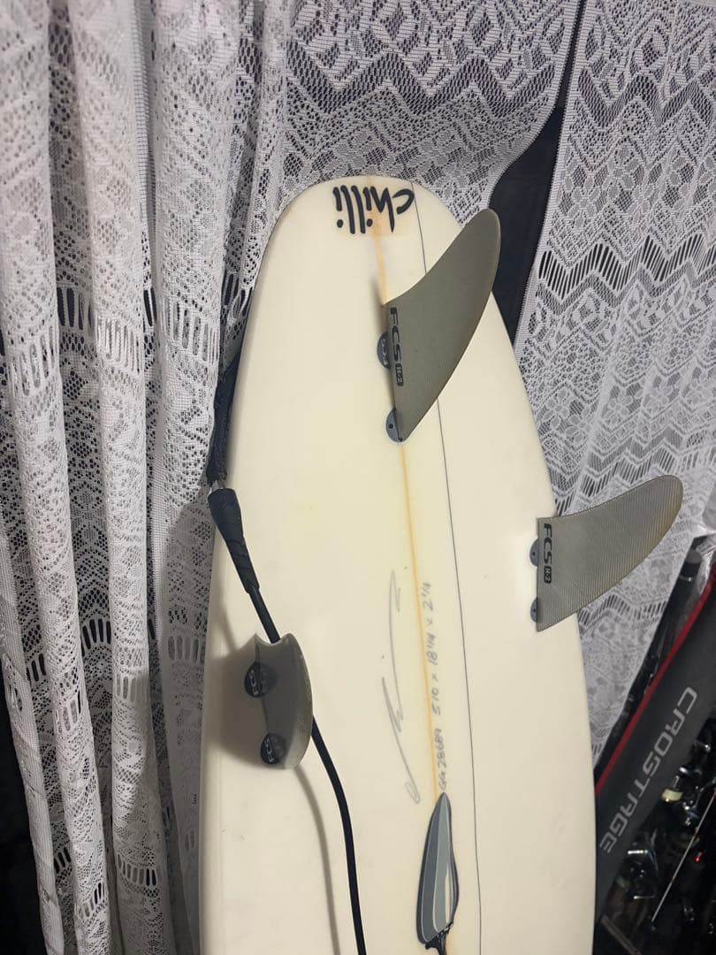 Chilli ショートボード 5'10\" クリーム色