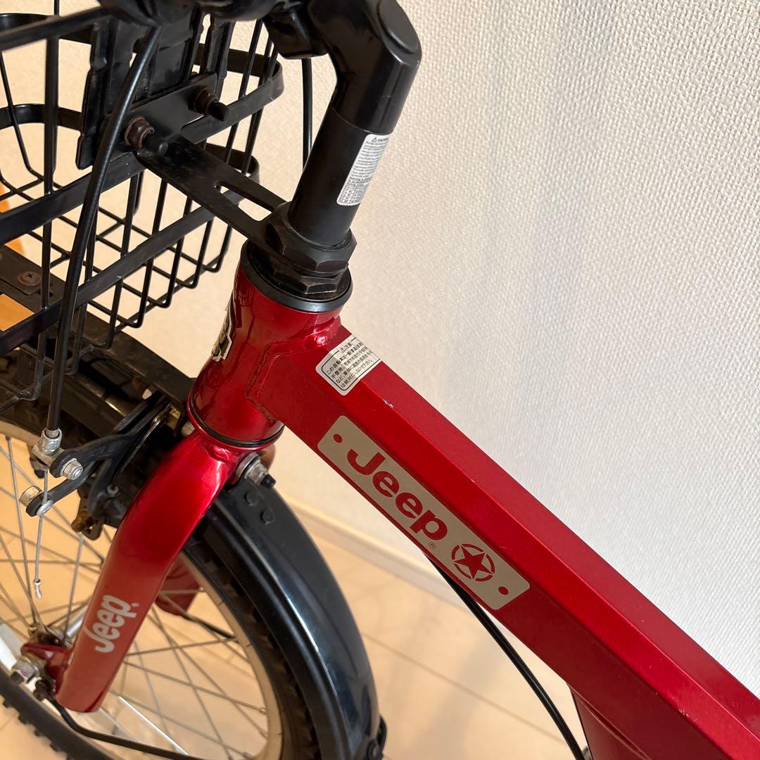 kaas　　自転車　Jeep 18インチ レッド