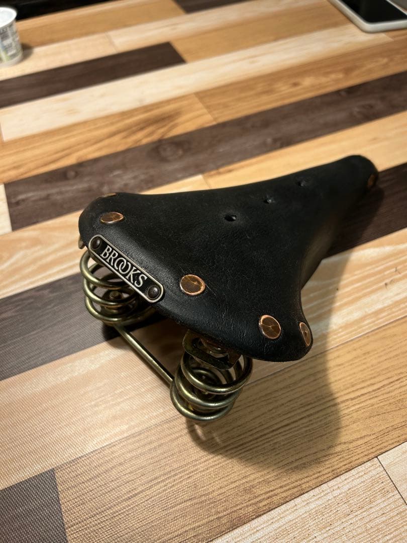 BROOKS レザーサドル スプリング付き