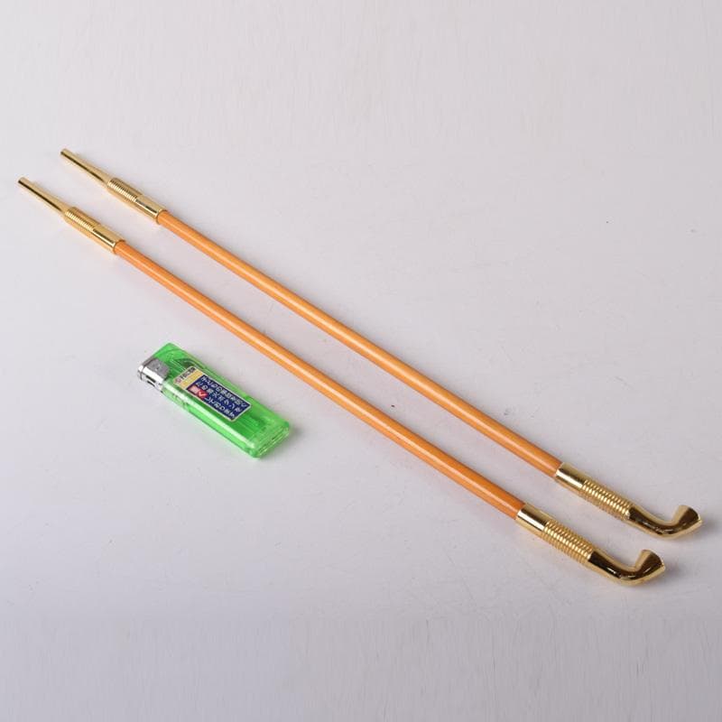 金工師　木村清斎作　而妙斎好　煙管　一對　共布共箱　C　7787