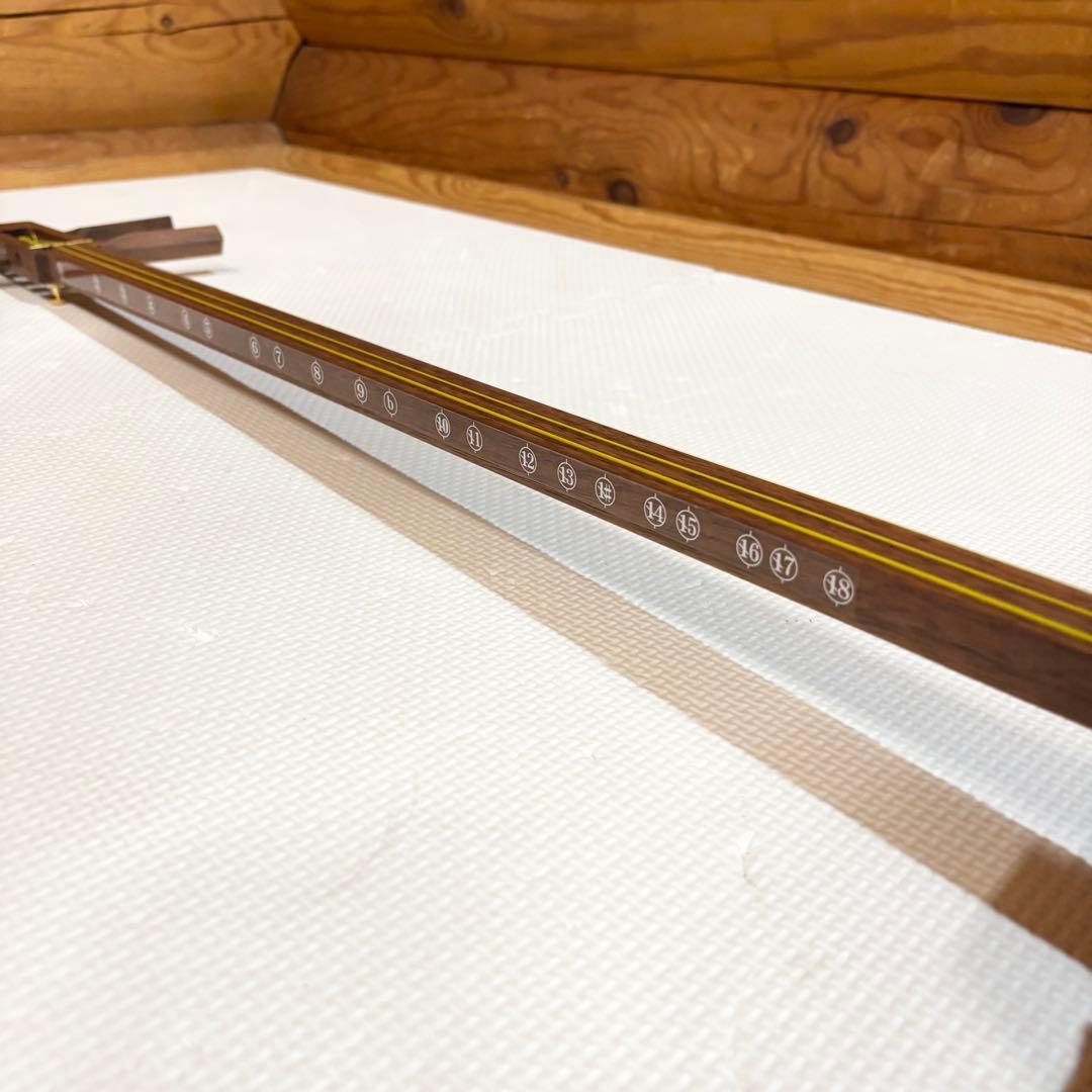 【美品】しゃみせん楽家 富山楽家 SHABO シャボ 稽古用 三味線 中細棹