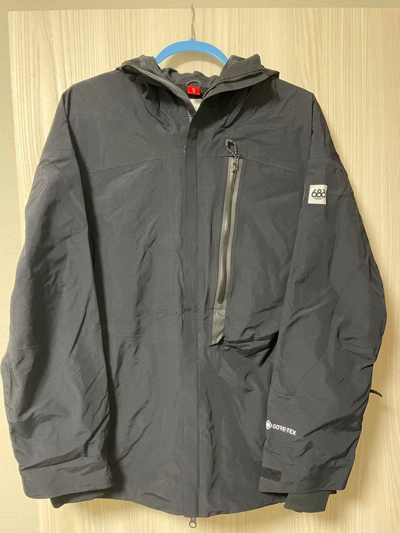 スノーボードウェアジャケット（ブラック）ユニセックスSサイズ