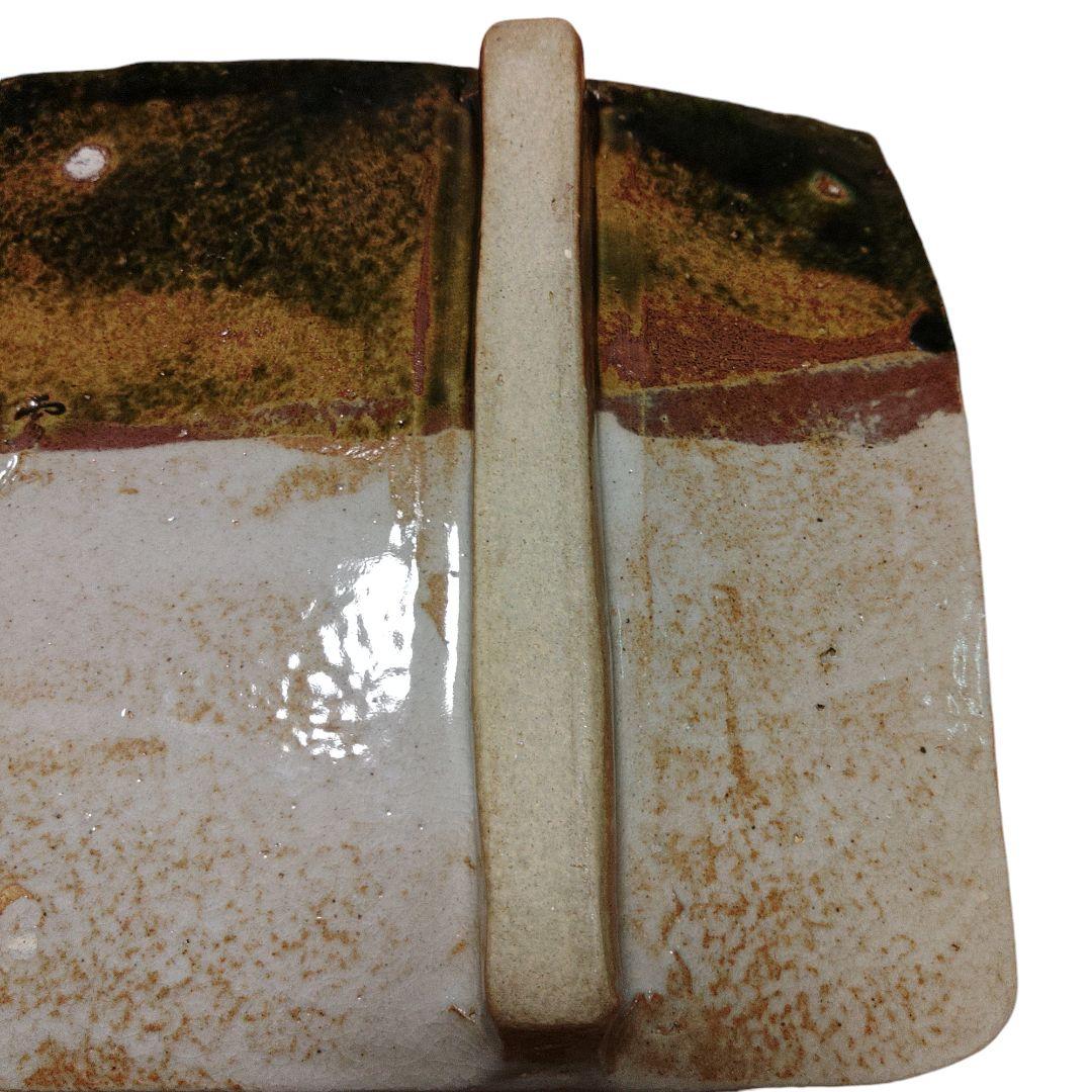 北大路魯山人　織部まな板皿　共箱付