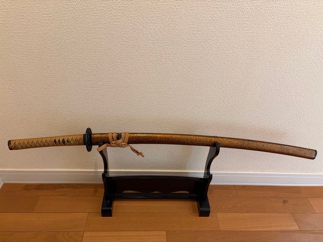 高級模造刀 金黎継 美術刀 台座付き（別型）