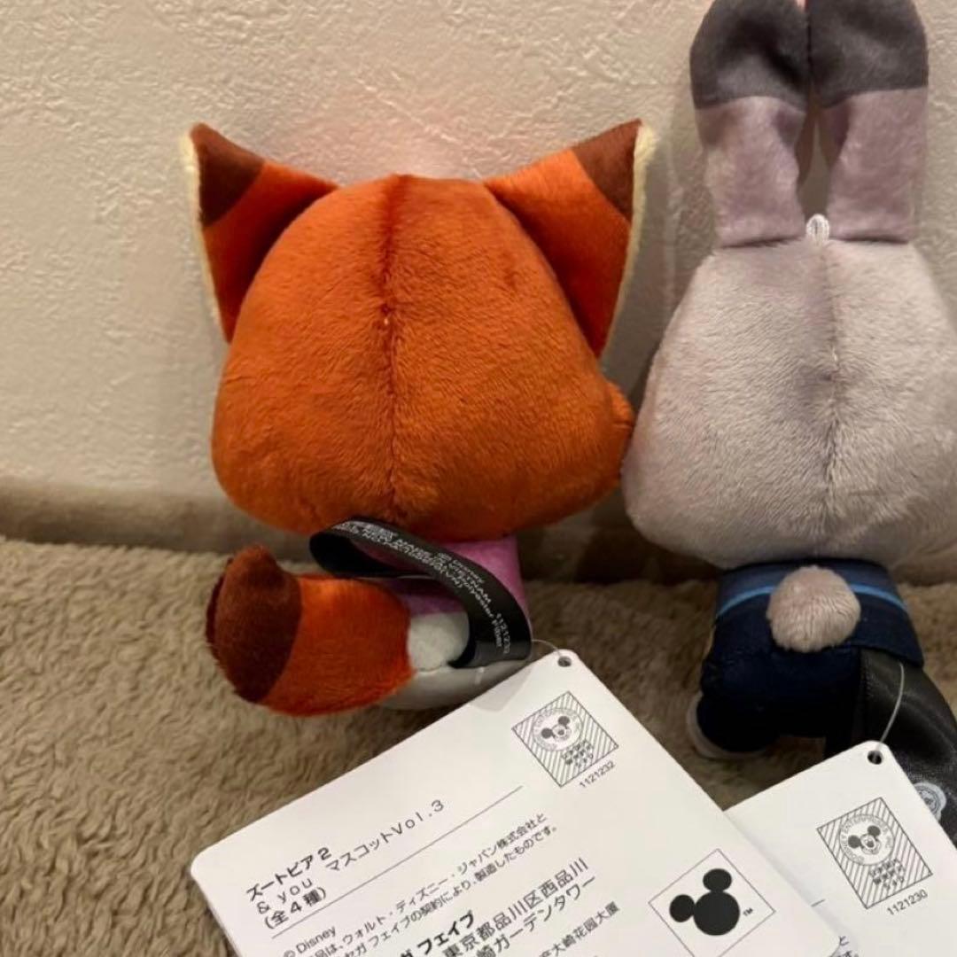 ズートピア２　&you　マスコット アンドユー ニックワイルド ニコラス 10点