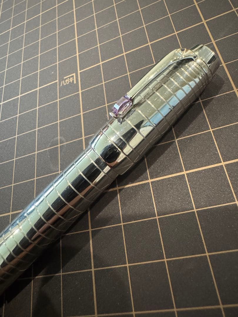 MONTBLANC モンブラン 万年筆 ボエム　スチール/アメジストペン先18k