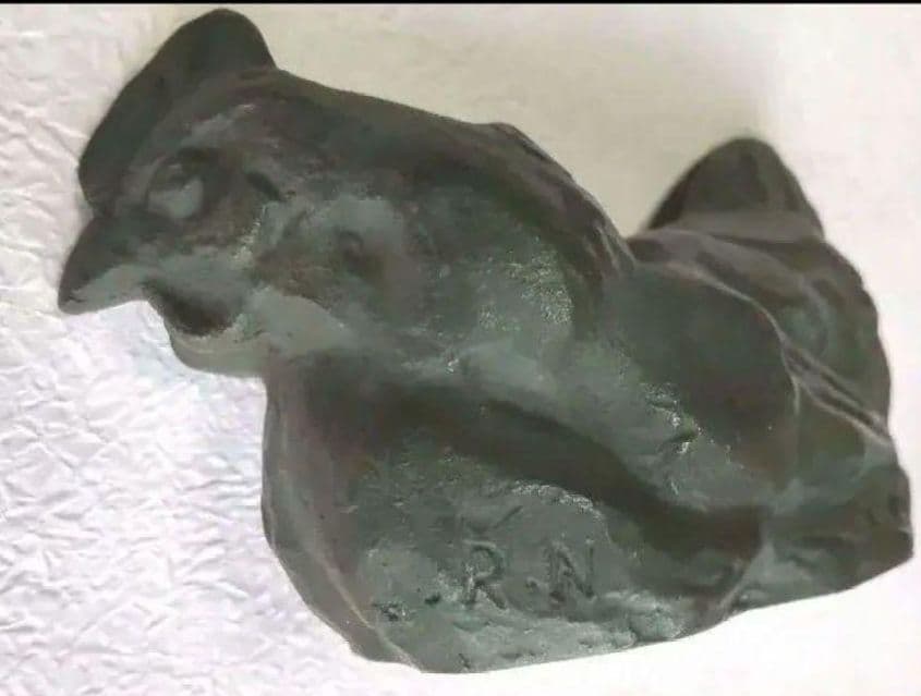 82B39彫刻 鉄製品 置物 文鎮 骨董置物 骨董品