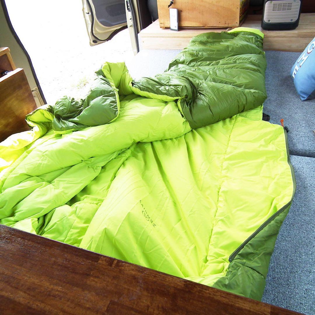 Zenbivy ベッドダウン -5℃ グリーン｜ハイブリッド寝袋 軽量コンパクト