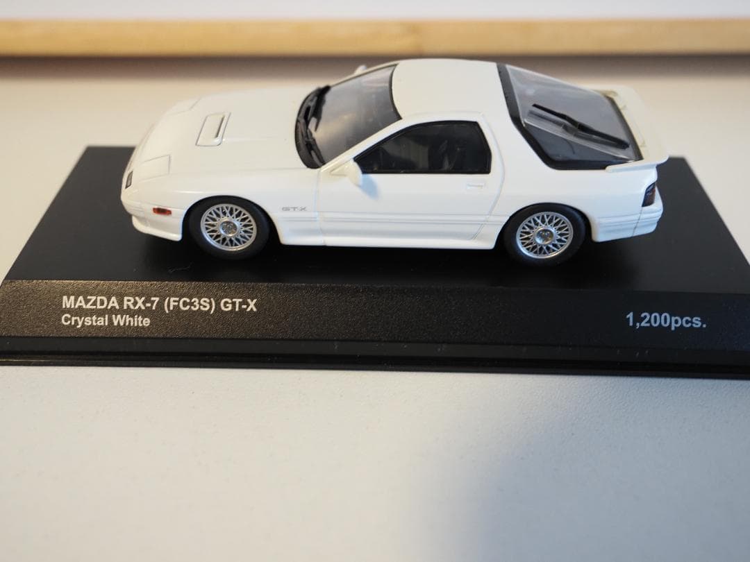 京商 1/43 MAZDA RX-7 (FC3S) GT-X クリスタルホワイト