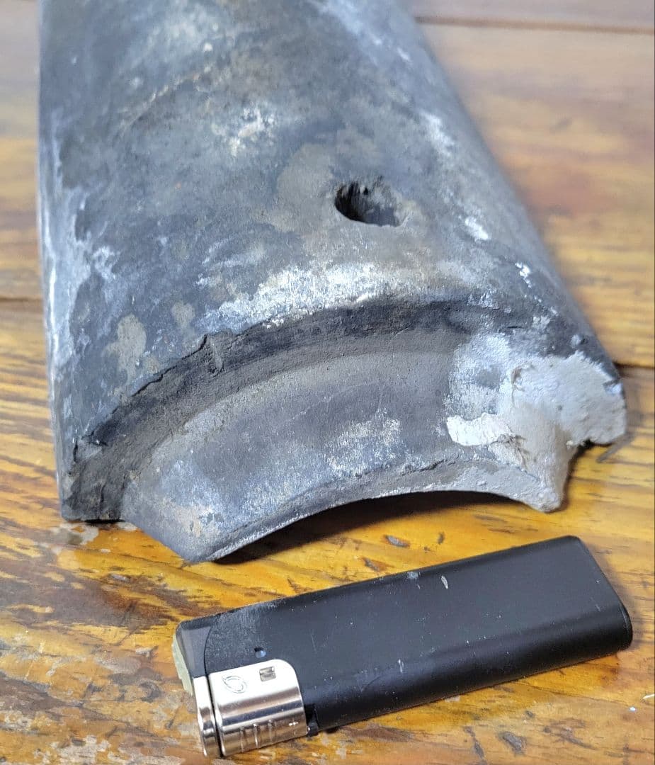 RAN　三つ葉葵紋　瓦　軒先瓦　徳川家所縁の寺院より　時代物